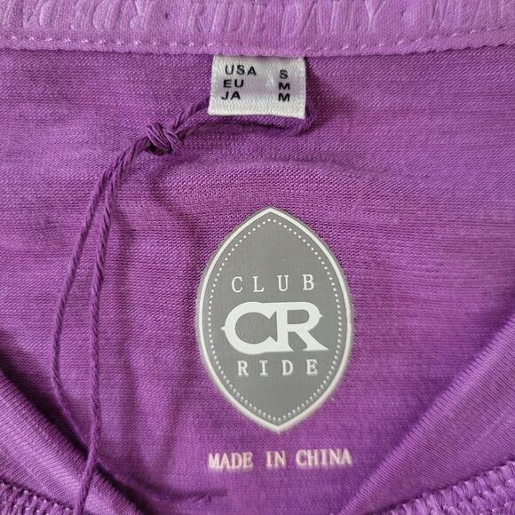Club Ride Women's Deer Abby Purple Short Sleeve Techical Riding Jersey - Picture 4 of 14